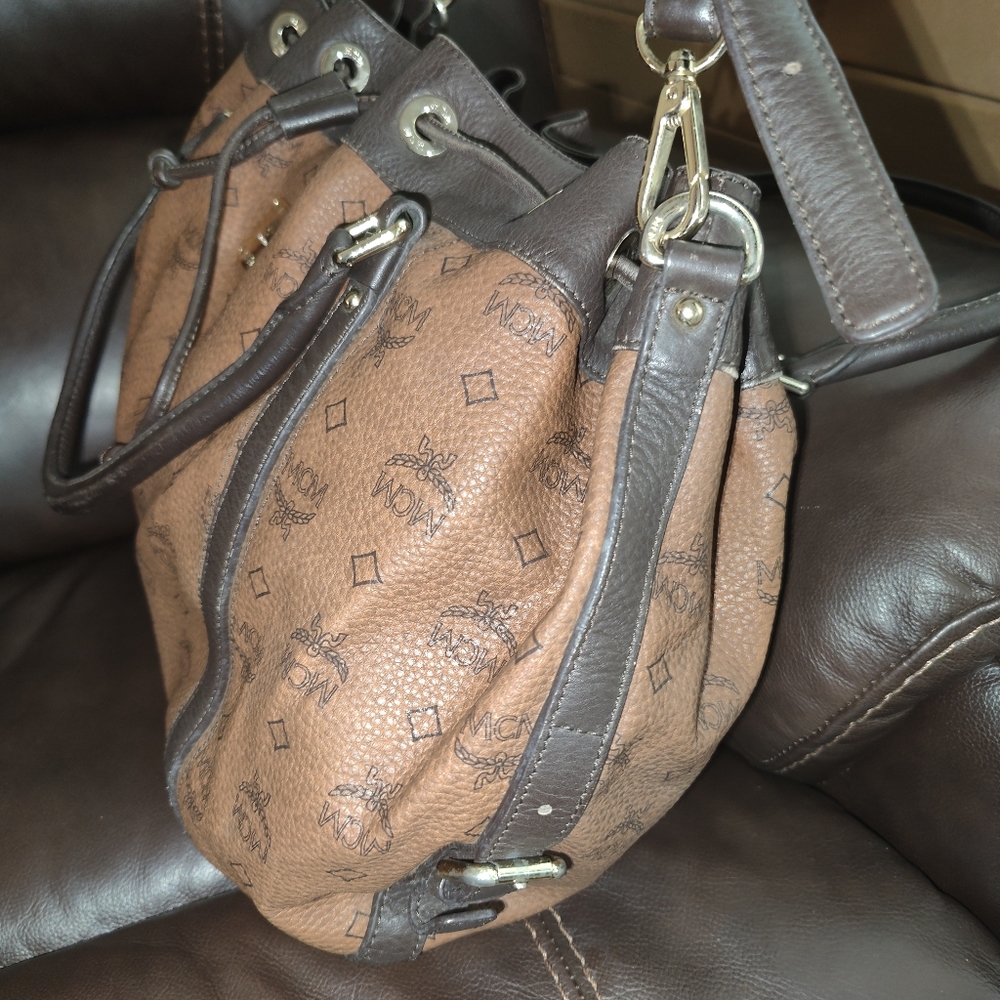 Authentic MCM  Drawstrings Two Way Bag - Picture 12 of 16
